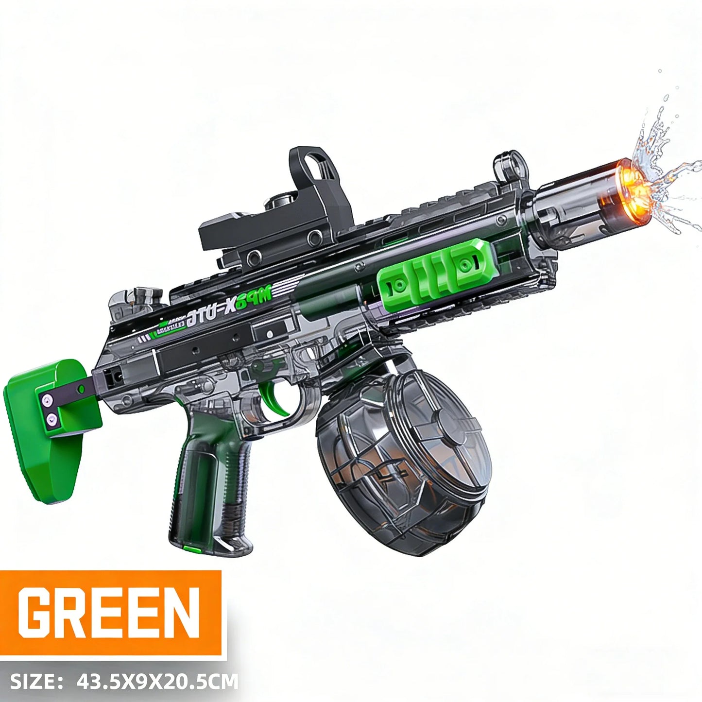 Electric Automatic Water Gun with Lights & Rechargeable Battery