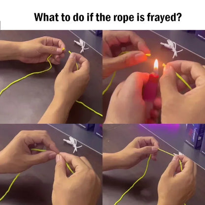 Glow String Launcher Toy LED Light Rope Spinner