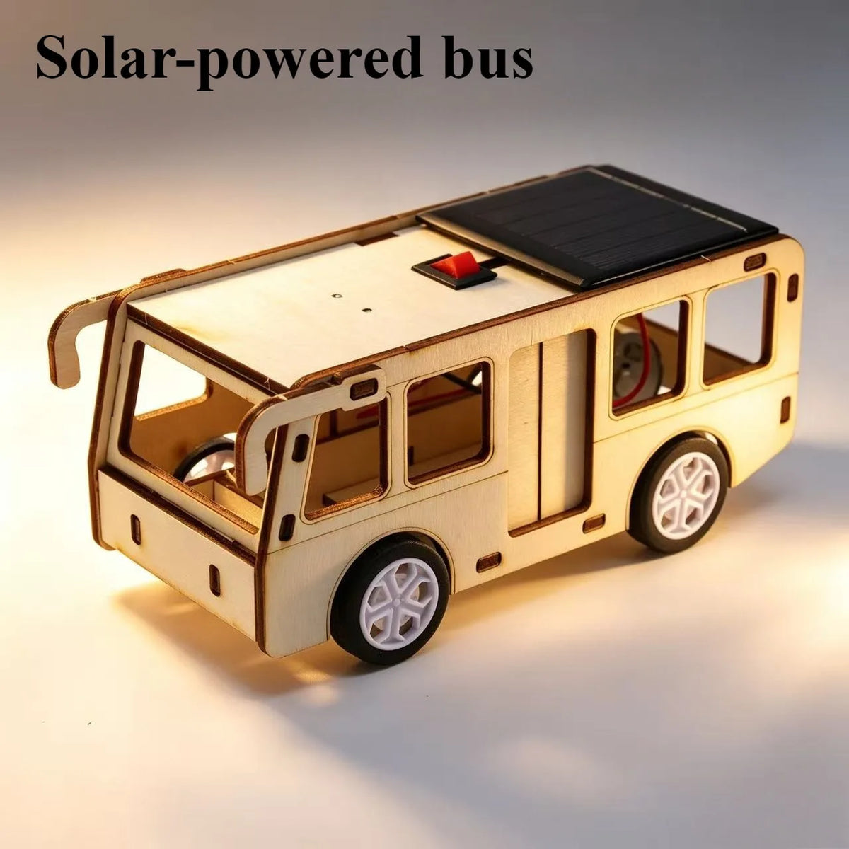 Solar Car STEM Kit – DIY Wooden Educational Model