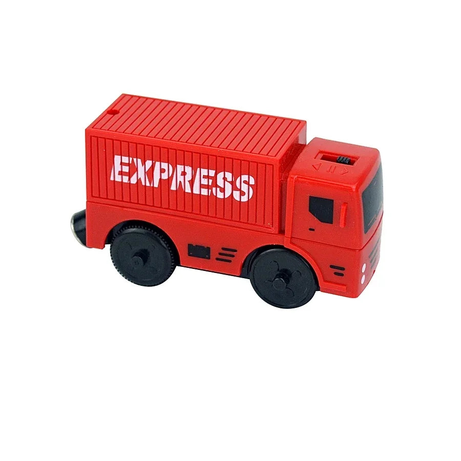 Wooden Train Toy Set Magnetic Railway Track Electric Train