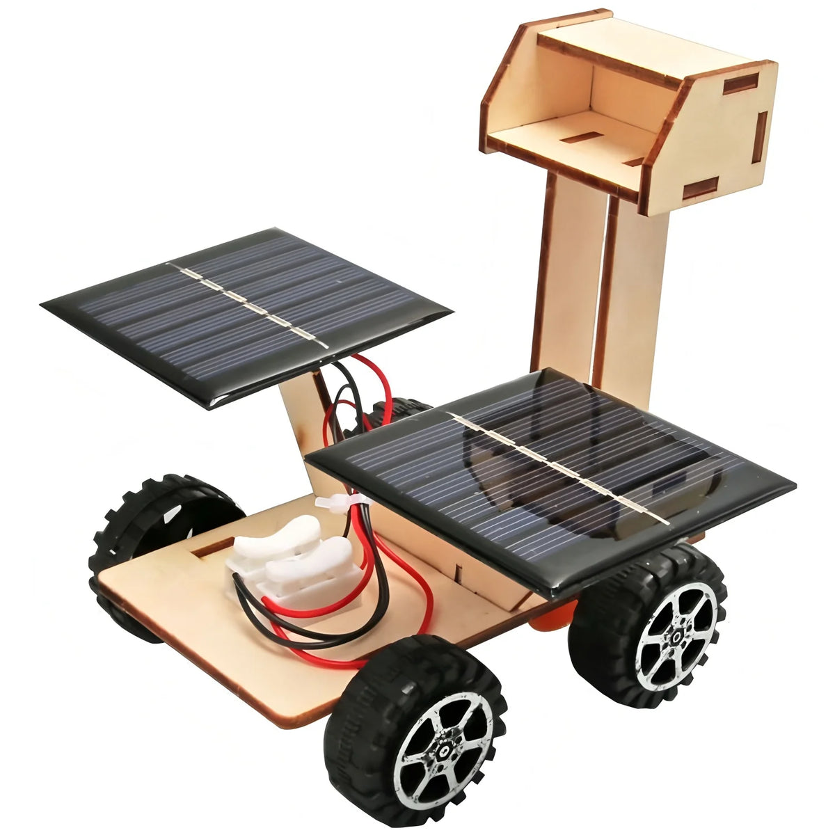 Solar Car STEM Kit – DIY Wooden Educational Model
