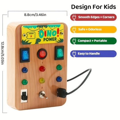 LED Busy Board, Light Switch Sensory Toy for Kids