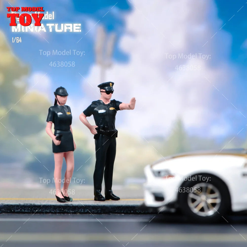 1/64 Miniature Figures Model Car Accessories Scene People Set