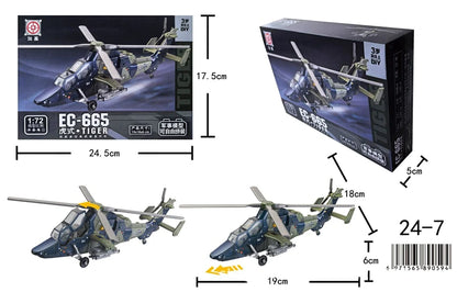 Military Building Blocks Set T90 Tank Fighter Jet Helicopter Models
