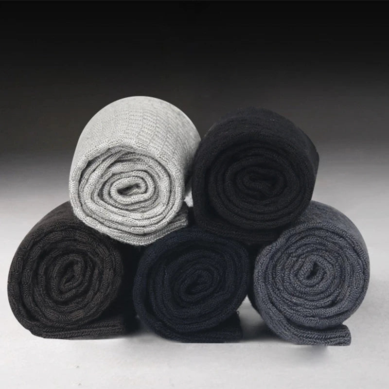 Bamboo Fiber Crew Socks Men's Breathable Business Socks