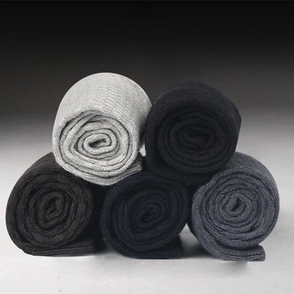 Bamboo Fiber Crew Socks Men's Breathable Business Socks
