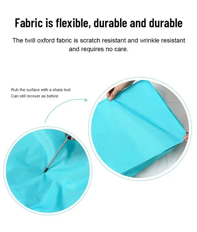 Travel Storage Bags 6 Piece Waterproof Packing Cubes Set