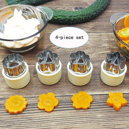 Stainless Steel Fruit & Vegetable Shaping Cutter Set – 4/5/10/14 Pieces