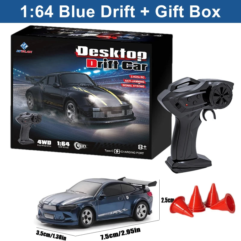 1:64 Mini 4WD Drift RC Car with Remote Control