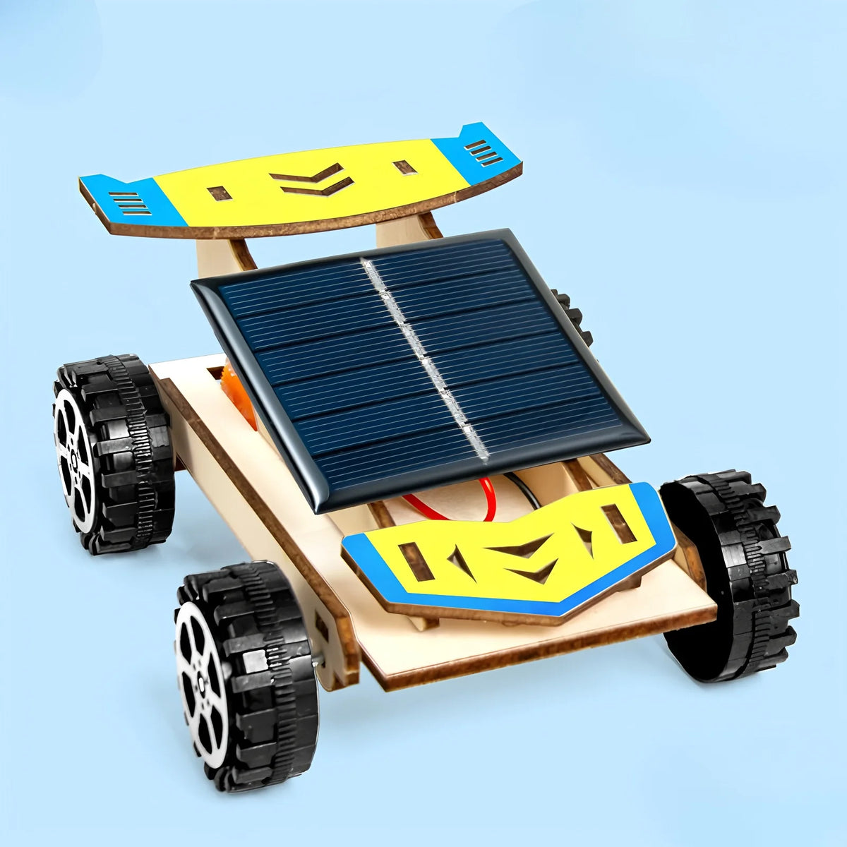 Solar Car STEM Kit – DIY Wooden Educational Model
