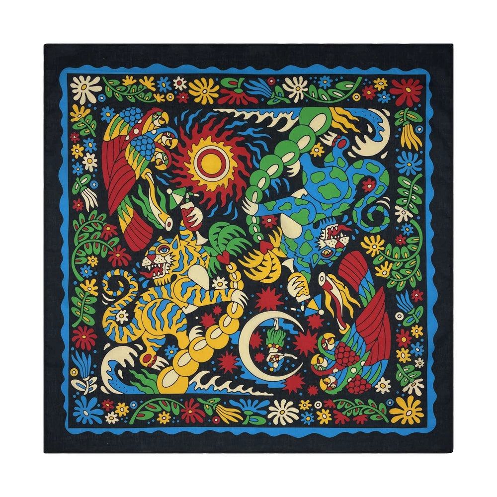 Cotton Bandana Scarf Skull Paisley Hip Hop Headband