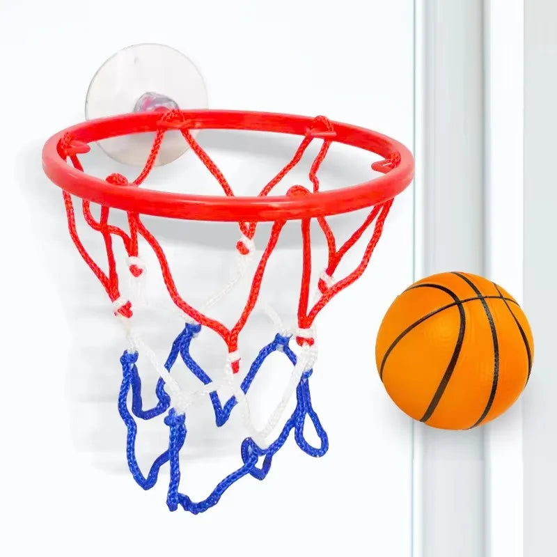 Kids Mini Basketball Hoop Set – Indoor Suction Cup Wall-Mounted Game