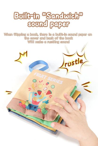 Soft Baby Cloth Book Montessori Sensory Learning Toy