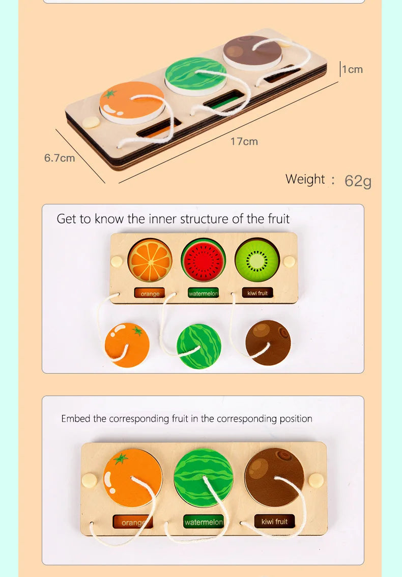 Busy Board Accessories DIY Montessori Wooden Lock Set