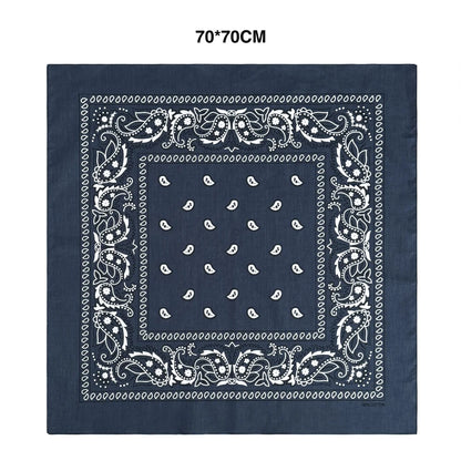 Oversized Paisley Bandana 70cm Cotton Hip Hop Head Scarf