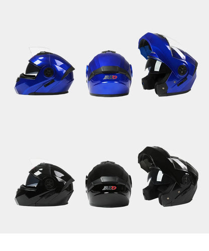 Flip Up Motorcycle Helmet DOT Dual Visor Modular Full Face