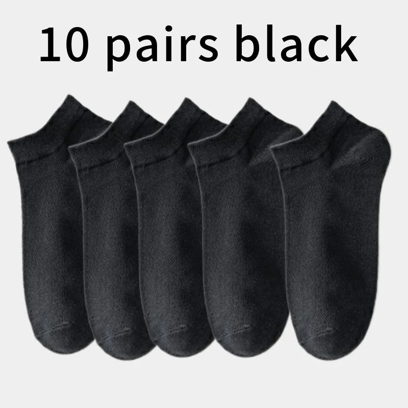 Men's Bamboo Fiber Socks Breathable Crew Sports Socks