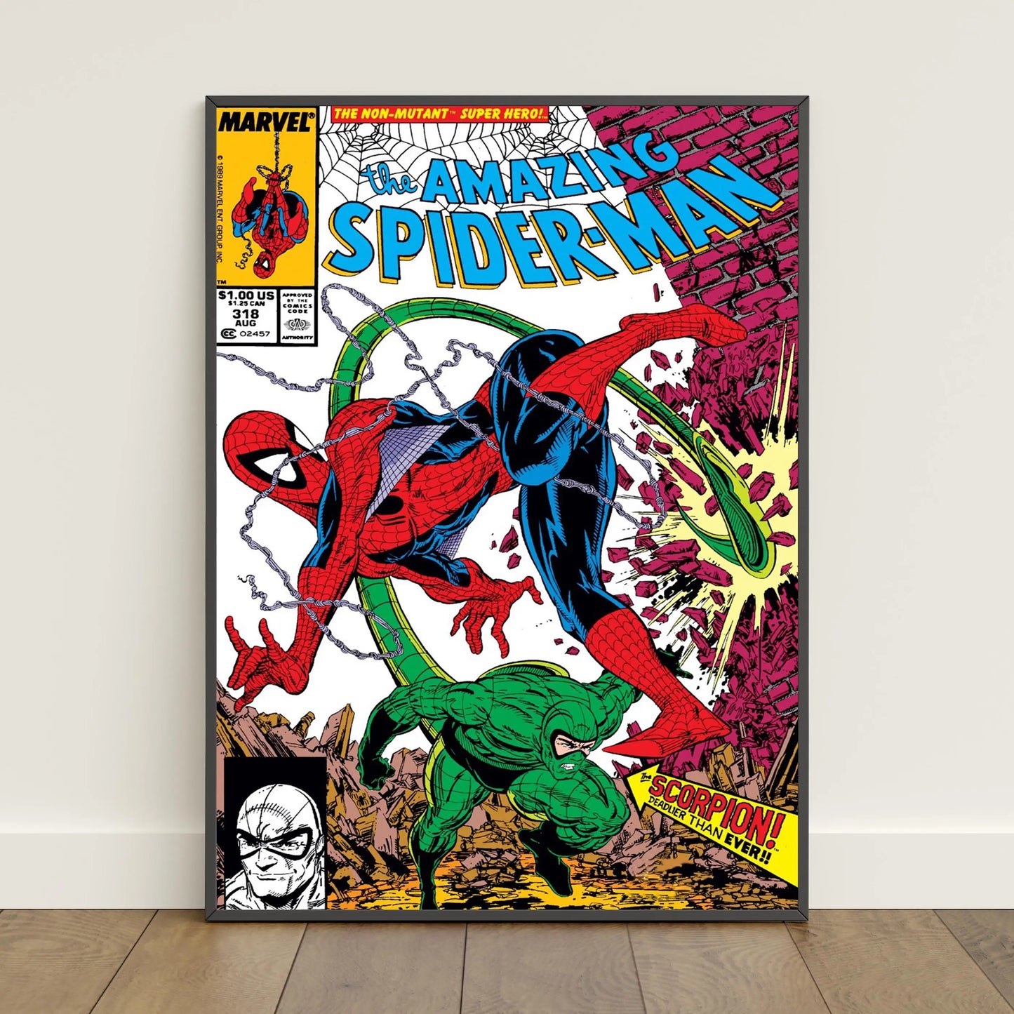 Spider-Man Comic Book Poster Peter Parker Canvas Print