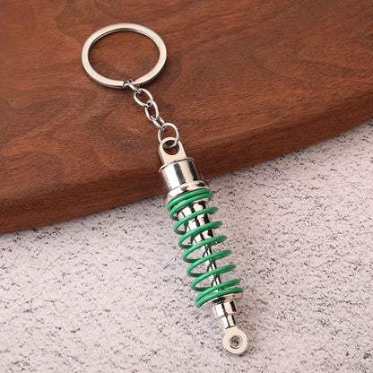 Stainless Steel Car Keychain – Brake Disc Turbo Gear Keyring for Men