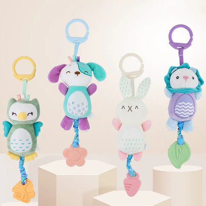 Baby Rattle Toy Soft Animal Sensory Hand Grip Toy