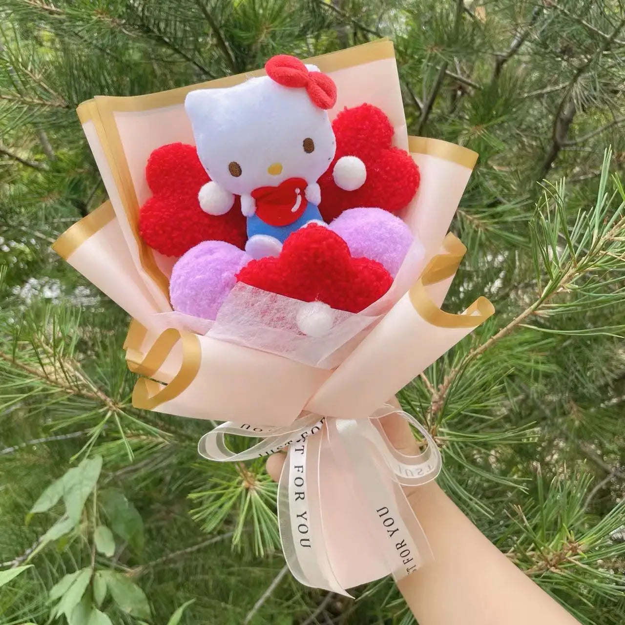 Cartoon Plush Flower Bouquet Graduation & Valentine's Gift