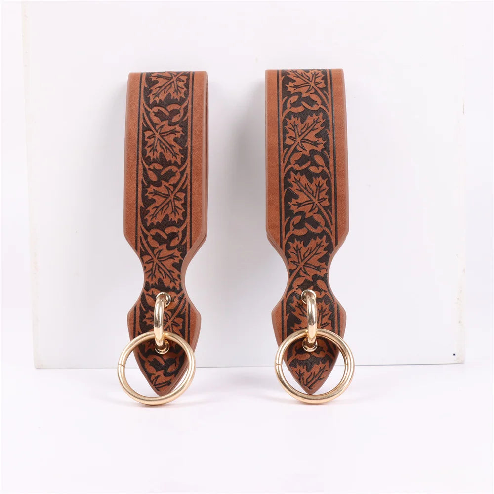 1/6PCS Medieval Belt Cosplay Elf Leaf Embossed Retro Leather Belt With Potion Glass Magic Bottle Viking Knight Halloween Belt