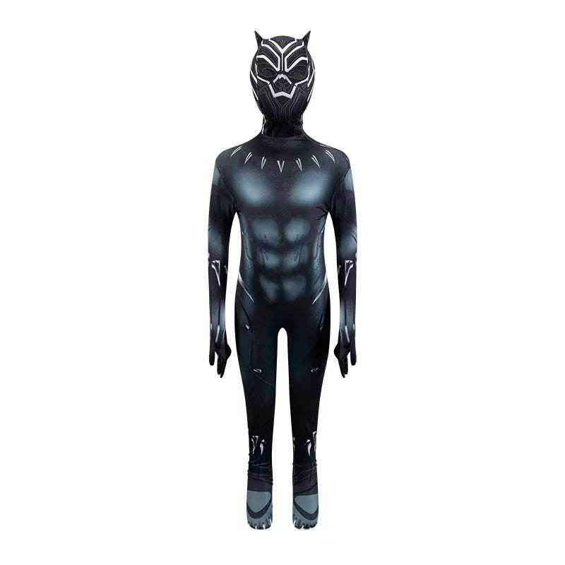 Kids Spider Superhero Costume with Mask Halloween Jumpsuit