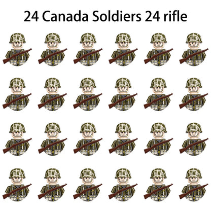 WWII Military Building Blocks – Army Mini Figure Model Set