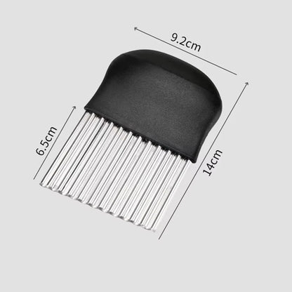 Crinkle Cutter – Stainless Steel Wavy Vegetable Slicer
