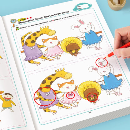 Hidden Differences Activity Book with Observation Games
