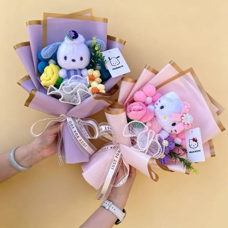 Sanrio Plush Bouquet Cute Cartoon Plush Gift 32–36cm