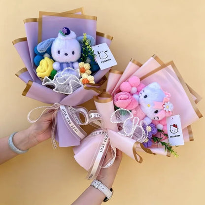 Sanrio Plush Bouquet Cute Cartoon Plush Gift 32–36cm