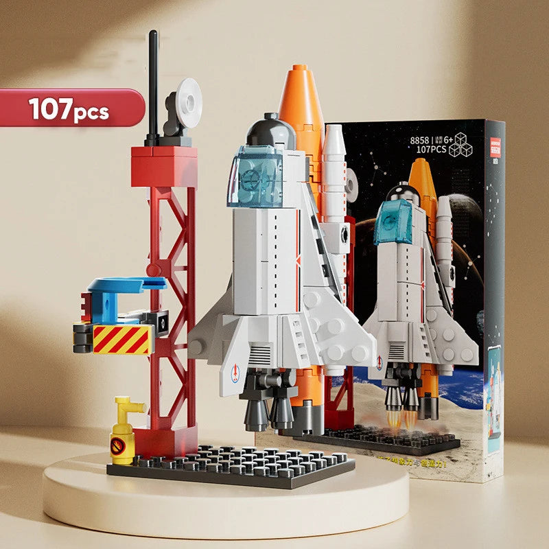 A hands-on building activity for creative play, assembling practice, and space-themed fun.