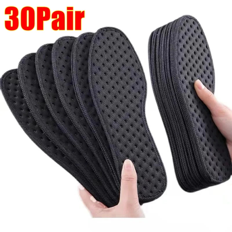 Bamboo Charcoal Insoles Breathable Deodorizing Sports Shoe Inserts