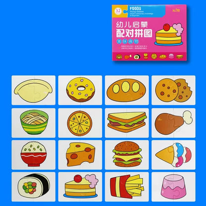 Montessori Matching Cards – Educational Puzzle Learning Toy