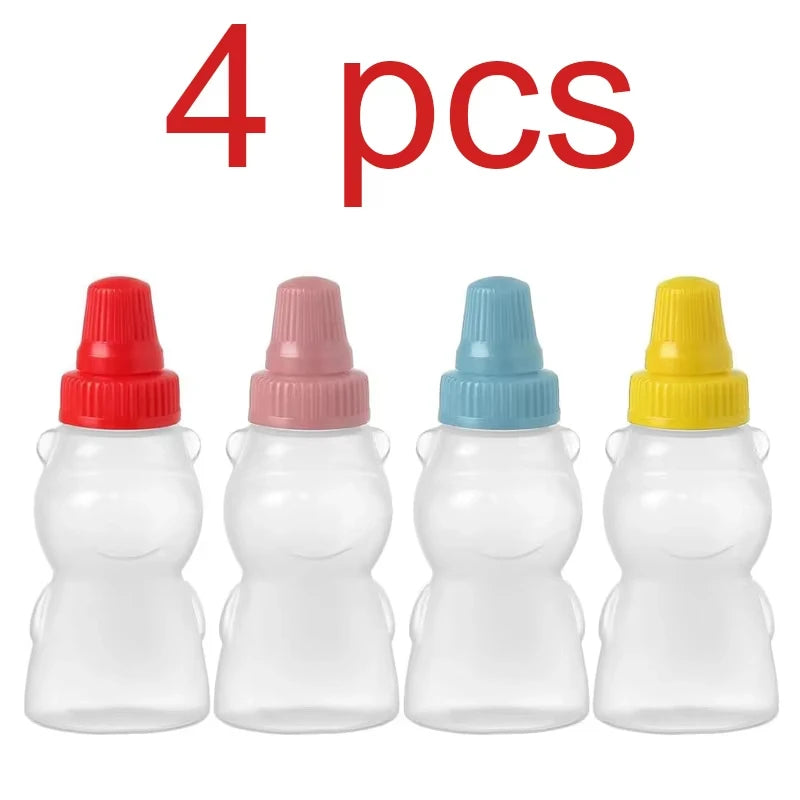Mini Condiment Squeeze Bottles – Portable Sauce Containers for Lunch Boxes