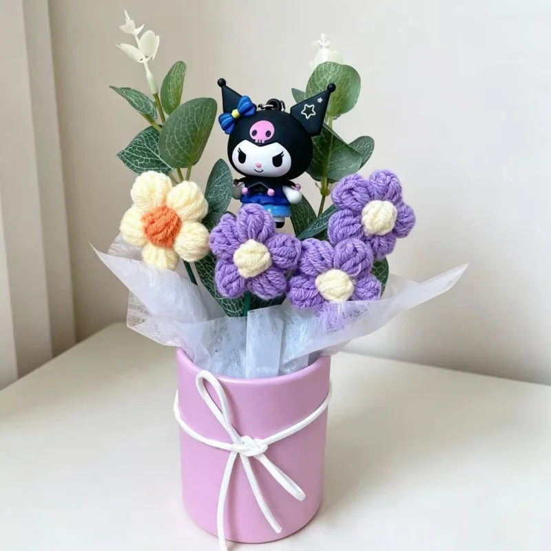 Hello Kitty Kulomi Melody With Artificial Flower Creative Bouquet