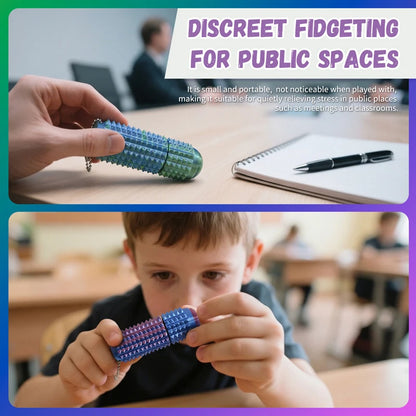 3D Printed Little Ouchy Spiky Fidget Toy Keychain