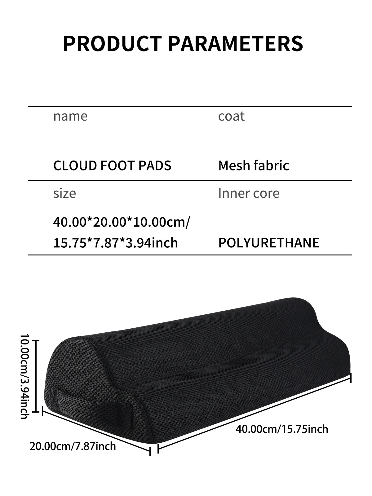 Memory Foam Under Desk Footrest – Office & Gaming Leg Support Pillow