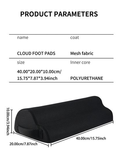 Memory Foam Under Desk Footrest – Office & Gaming Leg Support Pillow