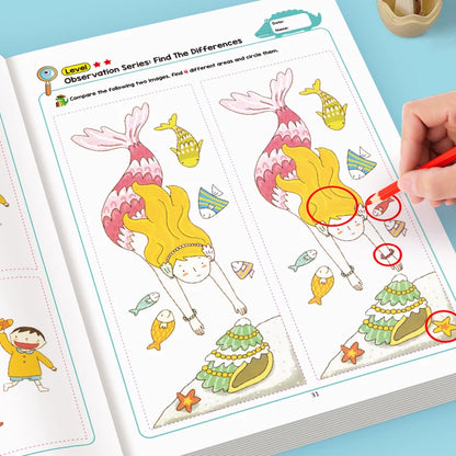 Hidden Differences Activity Book with Observation Games
