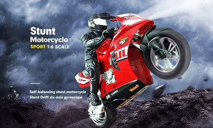 RC Motorcycle Toy 1/10 Self Balancing Drift Stunt Racing Car