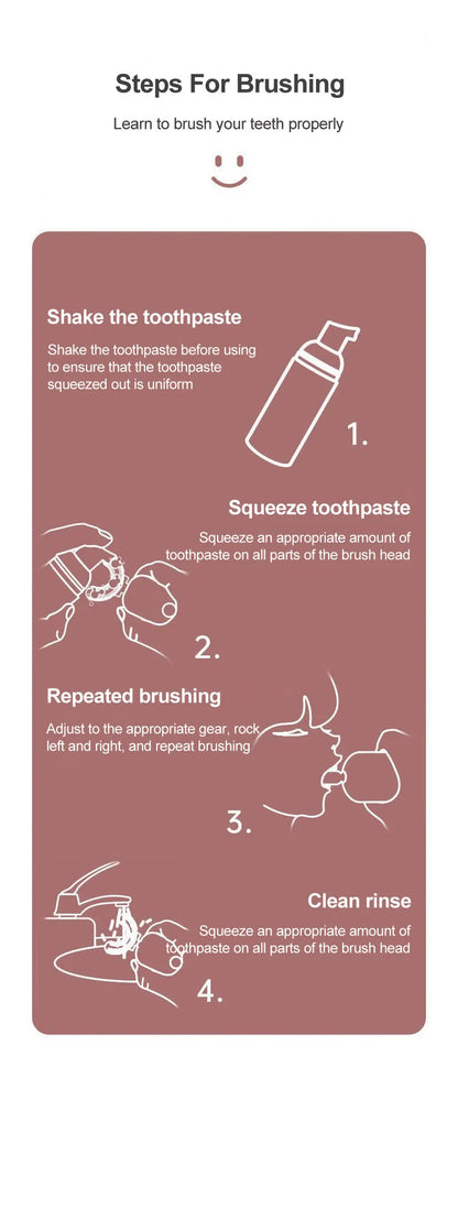 Kids U-Shaped Electric Toothbrush Rechargeable Sonic Brush