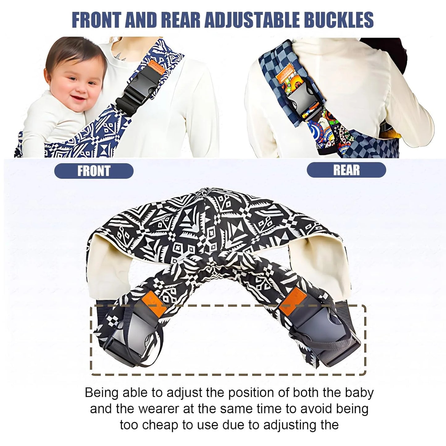 Baby Carrier Sling Adjustable Newborn Hip Carrier Wrap