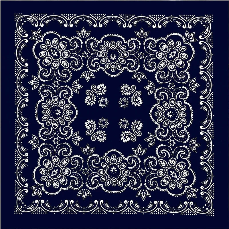 Oversized Paisley Bandana 70cm Cotton Hip Hop Head Scarf