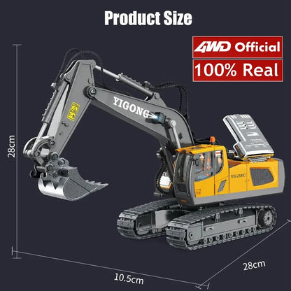 4WD RC Excavator Dump Truck Bulldozer 1:20 Remote Control Toy