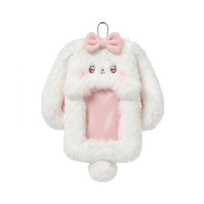Rabbit Plush Card Holder Cute Bunny Student ID Holder