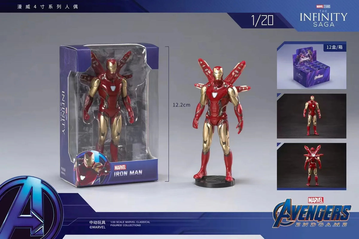 Iron Man Action Figure 7cm Movable Marvel Collectible Model Toy