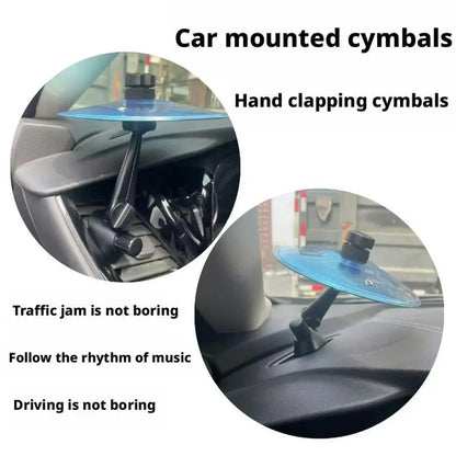 Mini Car Drum Cymbal Vent Decoration Musical Car Interior Accessory