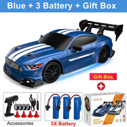 1:24 4WD RC Drift Racing Car with LED Lights – High Speed Remote Control Car